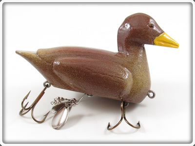 Contemporary Folk Art Brown Duck Lure
