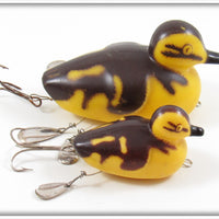 Bill Szabo Cree Duk Brown & Yellow Musky Duck & Duckling Lure Pair