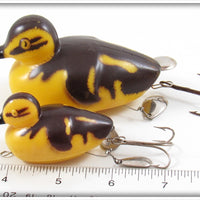 Bill Szabo Cree Duk Brown & Yellow Musky Duck & Duckling Pair