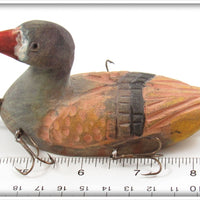 Contemporary Folk Art Five Hook Duck Lure