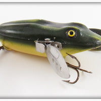 LeBoeuf Mfg Co Green Frog Fly Rod LeBoeuf Creeper Lure