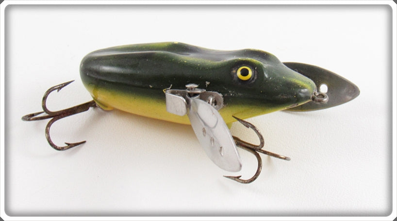 LeBoeuf Mfg Co Green Frog Fly Rod LeBoeuf Creeper Lure