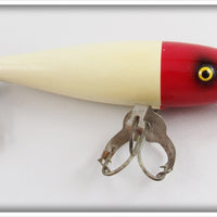 Paw Paw Red & White Minnow Lure With Gang Gard Tri-Tix Hooks