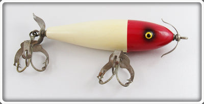 Paw Paw Red & White Minnow Lure With Gang Gard Tri-Tix Hooks