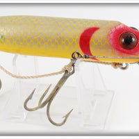 Vintage Heddon Yellow Scale Salmon River Runt Lure 8559YS