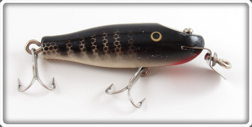 Vintage Creek Chub Black Scale Spinning Pikie Lure 9333 For Sale