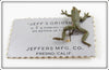 Jeffers Mfg Co Green Jeff's Originals Fly Rod Frog On Card