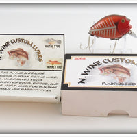 N. Wine Custom Lures Goldfish Punkinseed Lure In Box 