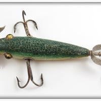 Shakespeare Green Crackleback Three Hook Underwater Minnow