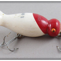 Vintage Proven Bait Co Red & White Wiggleup Lure