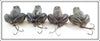F. S. Burroughs Croaker Frog Lot Of Eight