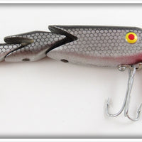 Gen-Shaw Black & Silver Scale Wiggler Lure In Box