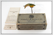 Vintage Wright & McGill Small Flapper Crab Lure In Box
