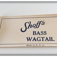 Shoff's Yellow & White Bass Wagtail Fly In Box