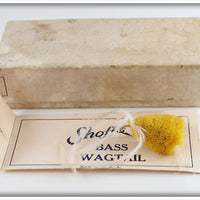 Vintage Shoff's Yellow & White Bass Wagtail Fly Lure In Box