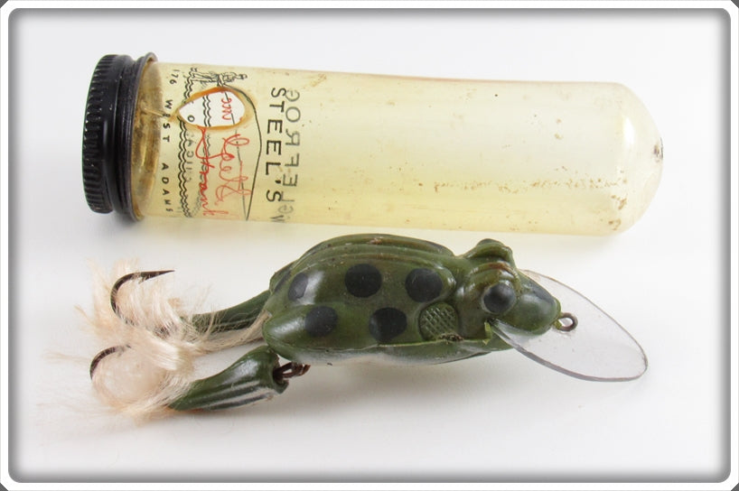 Vintage Steel's Wiggle Frog Lure In Tube