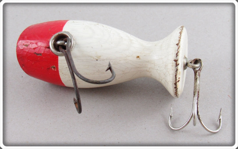 Vintage Biek Mfg Co Red & White Agitator Lure For Sale Vintage Biek Mfg Co Red & White Agitator Lure For Sale