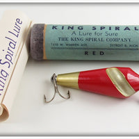 The King Spiral Company Red, Gold & Yellow King Spiral Lure In Tube