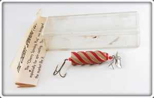 V. A. Cherry Red & White The Cherry Spinning Plug Lure In Box