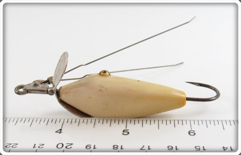 Vintage Heddon Stanley White Weedless Pork Rind Lure For Sale Tough Lures