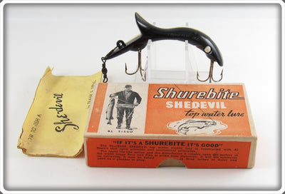 Geneva Mfg Co Black & Yellow Shurebite Shedevil Lure In Box
