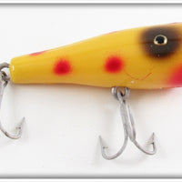 Creek Chub Yellow With Red Spots Spinning Plunker Lure