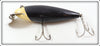 Creek Chub Black White Slant Head No Eye Wiggler 111