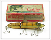 Vintage Heddon Pike Scale 7309M Jointed Vamp Lure In 7509M Box