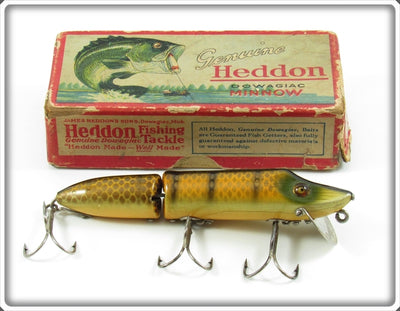 Vintage Heddon Pike Scale 7309M Jointed Vamp Lure In 7509M Box