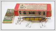 Vintage Heddon Pike Scale Musky SOS Minnow Lure In Box 179M