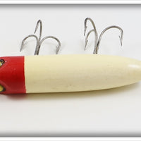 Heddon Red Head White Flap Tail In Box 7002