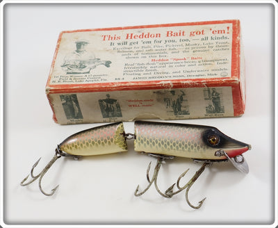 Heddon Shiner Scale Jointed Vamp Lure In Partially Stamped Box