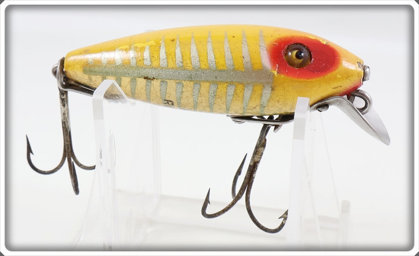 Vintage Heddon Yellow Shore 110 River Runt Lure 119XRY