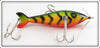 Musky Dan Fire Tiger Large Three Hook Minnow In Box