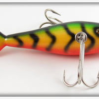 Musky Dan Fire Tiger Large Three Hook Minnow In Box