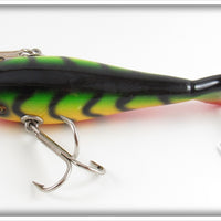 Musky Dan Fire Tiger Large Three Hook Minnow In Box