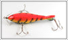 Musky Dan Fire Tiger Large Three Hook Minnow In Box