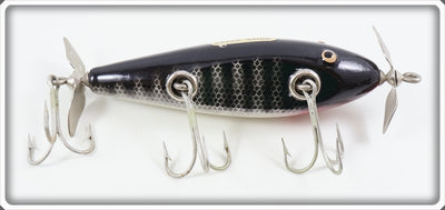 Vintage Creek Chub Black Scale Injured Minnow Lure
