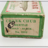 Creek Chub Gold & Black Beetle In Box 3854