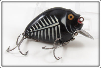 Vintage Heddon Black Shore Sinking Punkinseed Lure 730 XBW