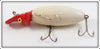 Vintage Moonlight Red Head White Ladybug Wiggler Lure