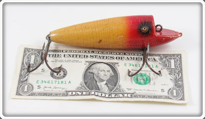 Vintage Moonlight Red Head White Musky Wonder Lure