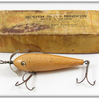 Vintage South Bend Nite Luming Minnow Lure In Intro Box