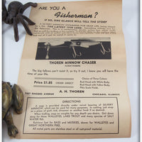 A. H. Thoren Red & White Thoren Minnow Chaser In Box