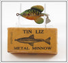 Vintage Fred Arbogast Tin Liz Sunfish Lure In Correctly Stamped Box