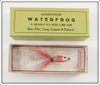 Vintage Marathon Red & White Fly Rod Waterfrog Lure In Box