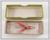 Marathon Red & White Fly Rod Waterfrog In Box ~
