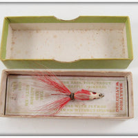 Marathon Red & White Fly Rod Waterfrog In Box ~