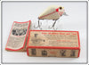 Heddon Red And White Shore Minnow Punkinseed Floater Lure In Box 742XS
