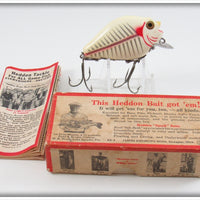 Heddon Red And White Shore Minnow Punkinseed Floater Lure In Box 742XS
